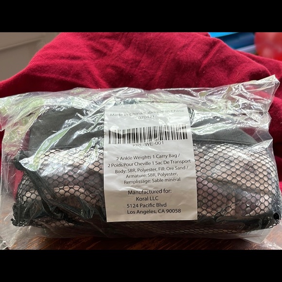 NWT Koral Logo Ankle Weights 1lb Weights - Picture 4 of 6